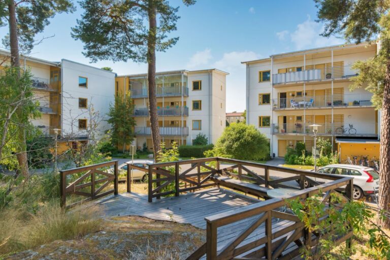 Nybyggt cykelförråd BRF. Älvsjö Örby